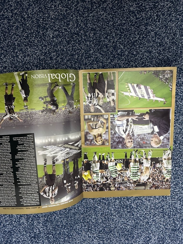 Alan Shearer Testimonial Match Day Programme – Newcastle United v Celtic 2006