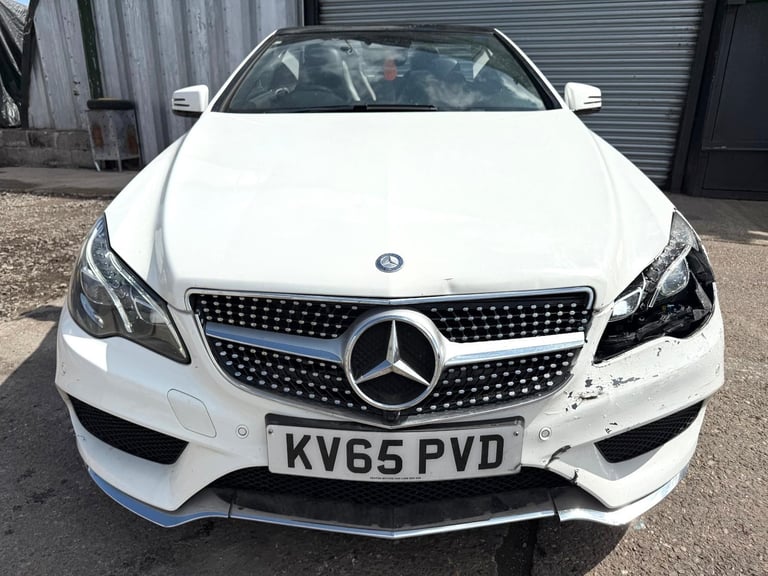 2016 65 MERCEDES E-CLASS E220 BLUETEC AMG CONVERTIBLE DAMAGED REPAIRABLE SALVAGE