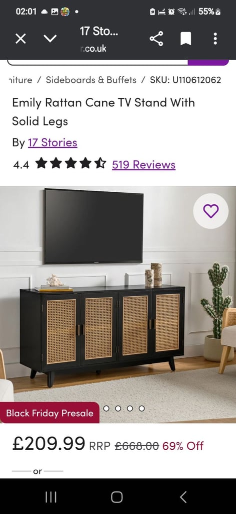 Black rattan unit living room furniture 