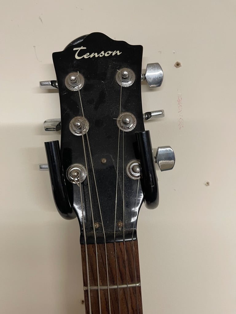 Tenson Black lp style rock electric guitar 4/4 Right Handed 6 String