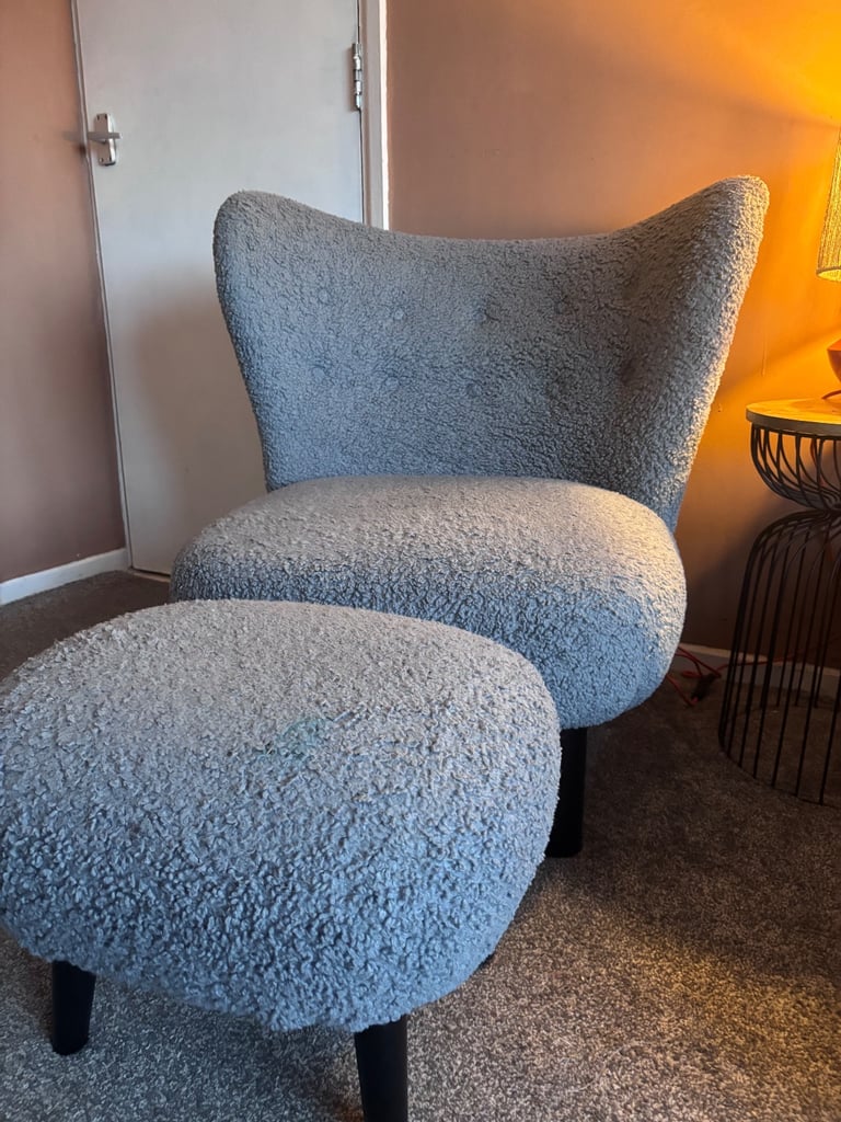 image for Sherpa grey seat and stool 