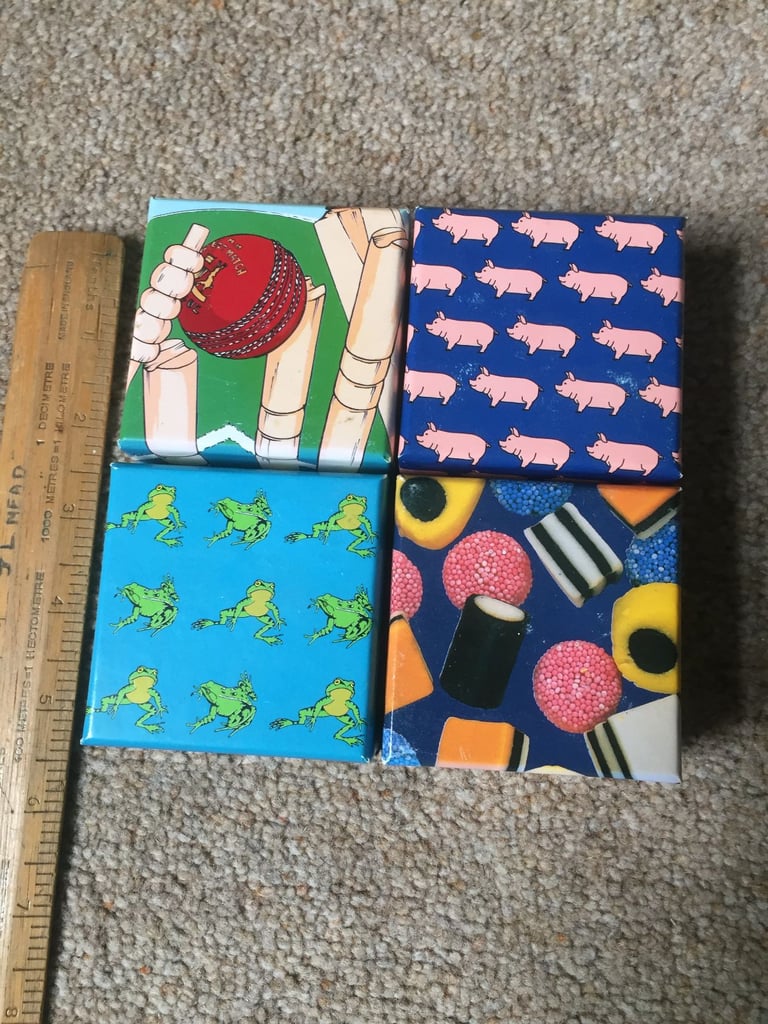 Four brand new novelty cufflink sets EACH SET is