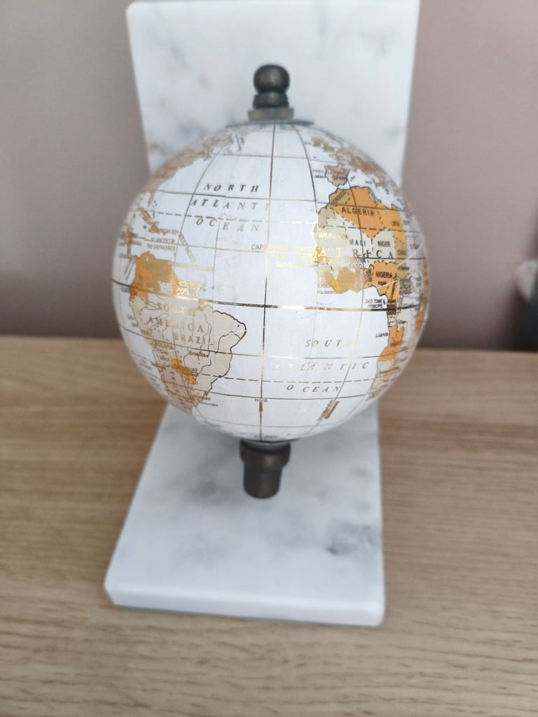 image for Made in Indian white marble globe