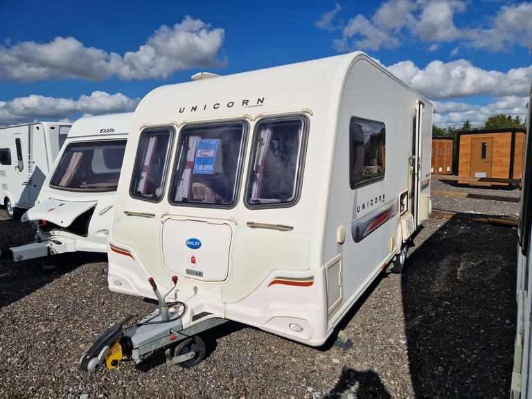 2012 Bailey Unicorn Seville Single Axle 2 Berth Motor Movers Large Rear Bathroom