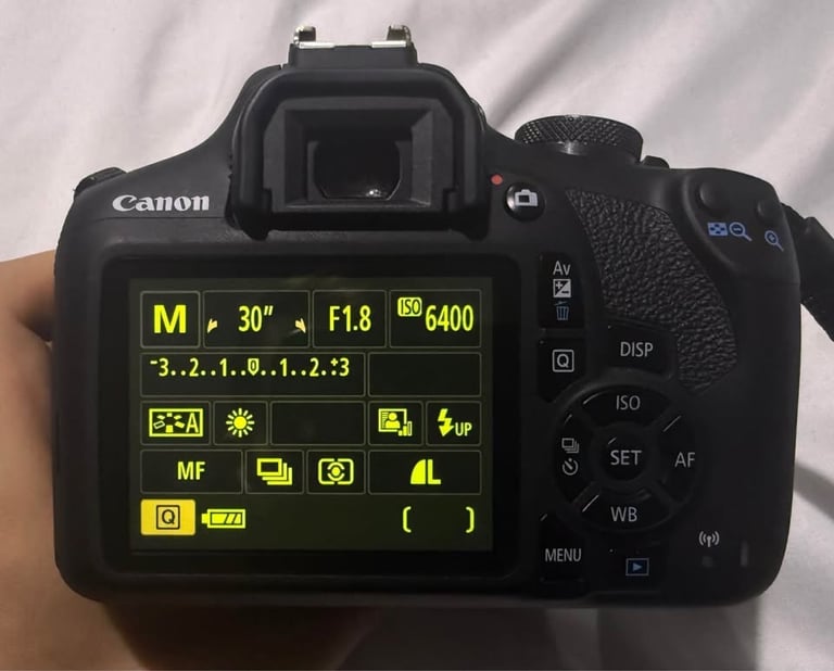 Canon EOS 2000D DSLR Camera Bundle - 18-55mm & 50mm STM Lenses + Bag + Charger