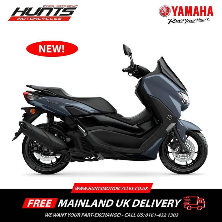 New Yamaha NMAX 125 Scooter. Grey. £3,395 On The Road (NO ADMIN FEES!)