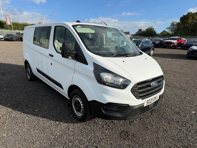 2021 Ford Transit Custom 2.0 300 EcoBlue Leader Crew Van Double Cab 5dr Diesel Manual L2 H1 Euro ...