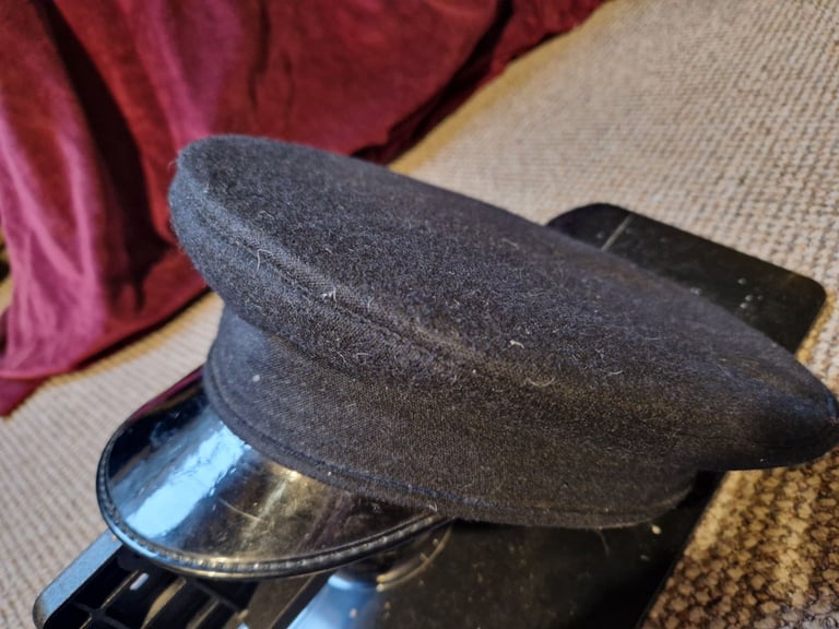 image for Black Peaked Army Uniform Hat