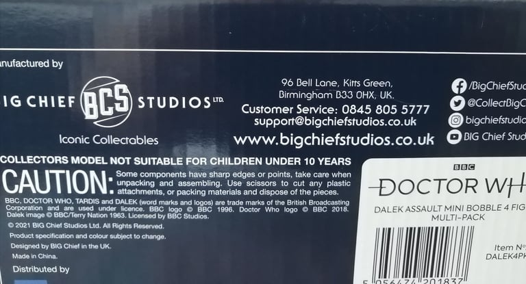 UNOPENED BBC DOCTOR WHO DALEK ASSAULT 