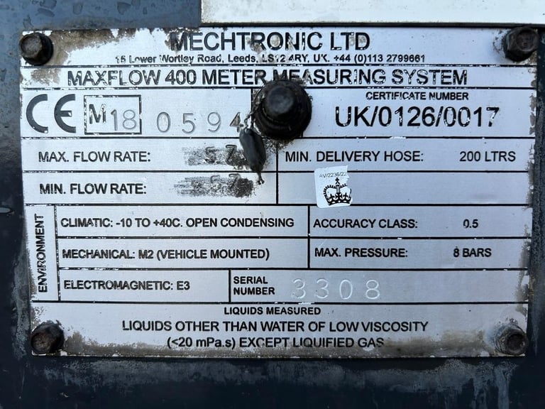 DAF FAN CF370 26 TONNE FUEL TANKER 2018 – PO18 SFE