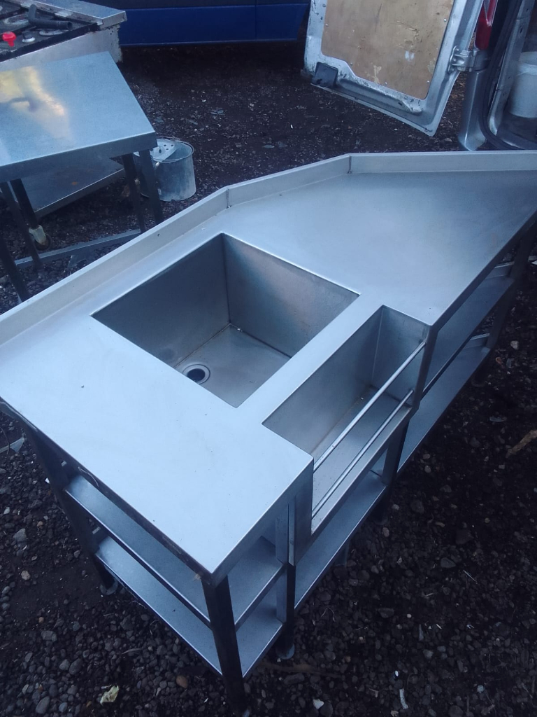 Catering equipment commercial stainless Steel sinks restaurant kitchen trailer items 