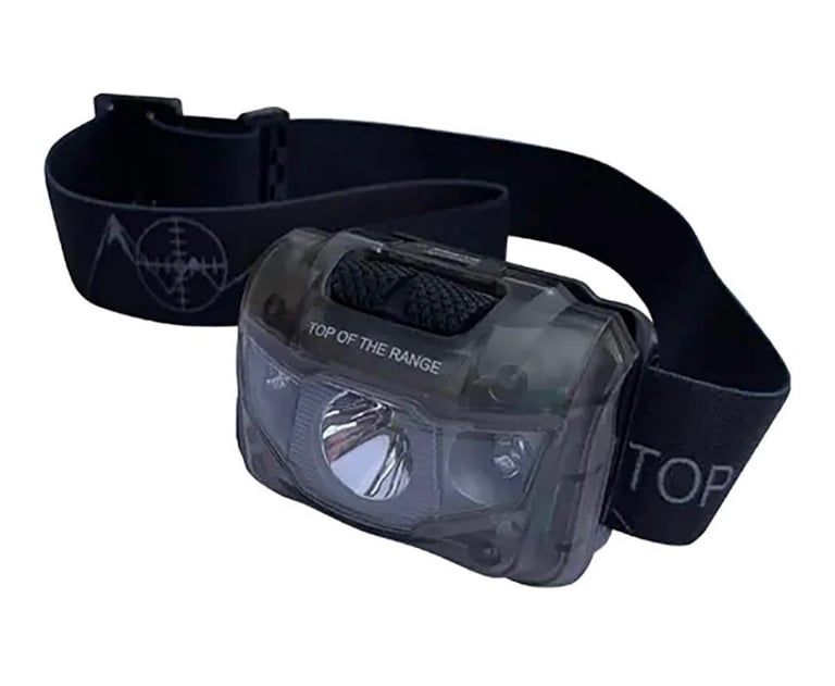 Top of The Range Head Torch - Black, One Size