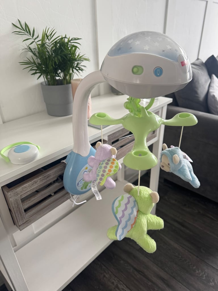 image for Cot Mobile Butterfly Fisher Price Night Light Manchester
