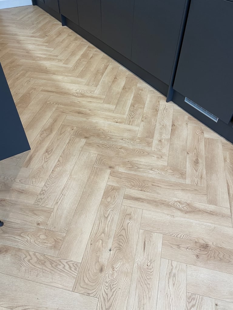 image for Ville Herringbone Laminate Oak Flooring