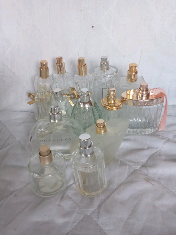 Empty perfume bottles 