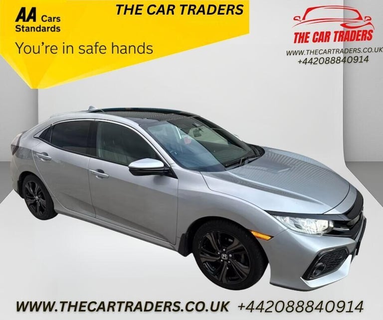 image for 2017 Honda Civic 1.0 VTEC Turbo EX Hatchback 5dr Petrol CVT Euro 6 (s/s) (129 ps) Hatchback Petro...