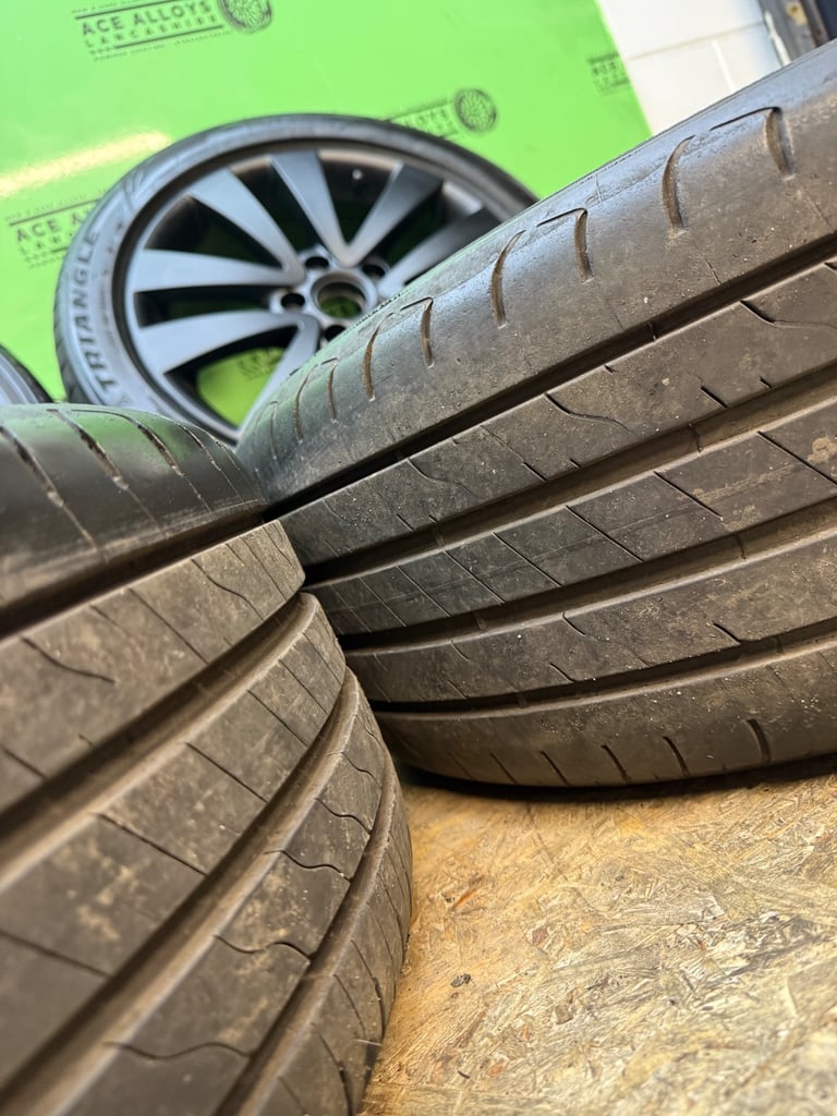 GENUINE VW GOLF GTD 17” 5x112 ALLOY WHEELS + GOOD TYRES CADDY SEAT SKODA