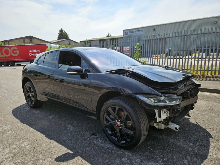 2021 71 Jaguar I-PACE 294kW EV400 Black 90kWh Auto 11kW Charger Damaged Salvage