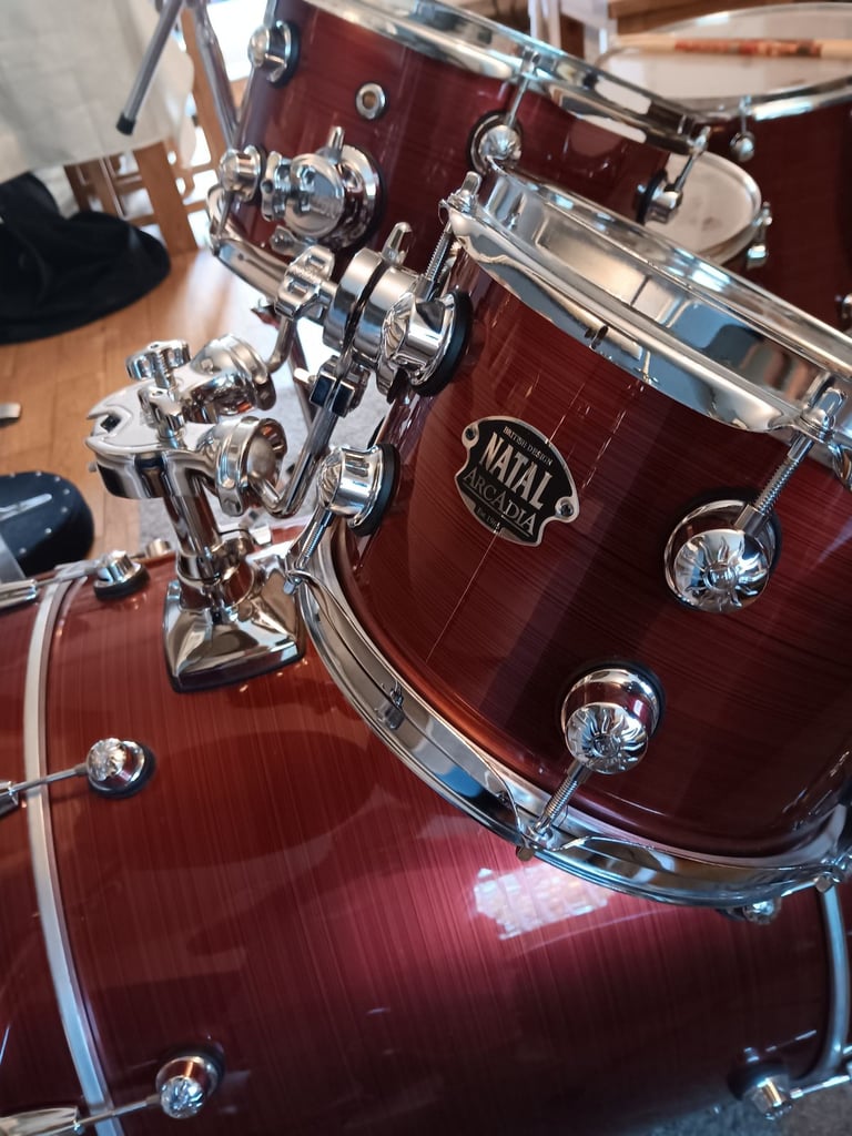 Natal 6 piece drum kit with  metal  work