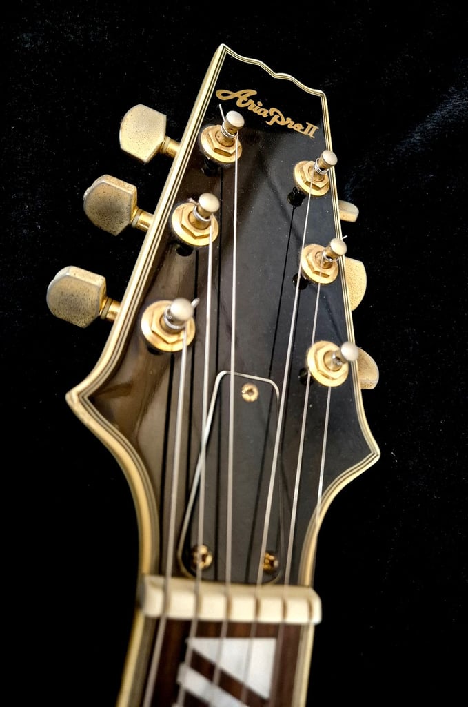 Aria Pro II FA-70T Hollowbody Vintage White 