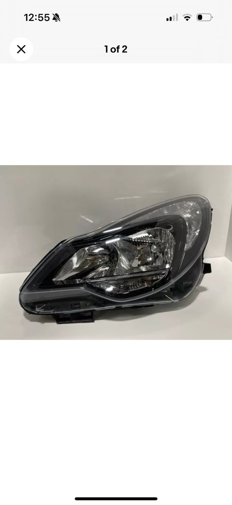 Headlight Headlamp fits OPEL CORSA D 1.0 Right 10 to 14 A10XEP O/S Driver Side
