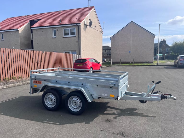 image for BRAND NEW 8,2ft X 4,3ft (BC752) TWIN AXLE MASTER NIEWIADOW TRAILER 1300KG BRAKED
