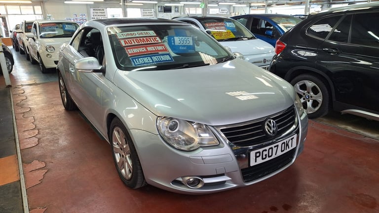 2007 Volkswagen EOS 2.0 TDI Diesel Sport DSG Automatic Convertible From £3,195 + Retail Package C...