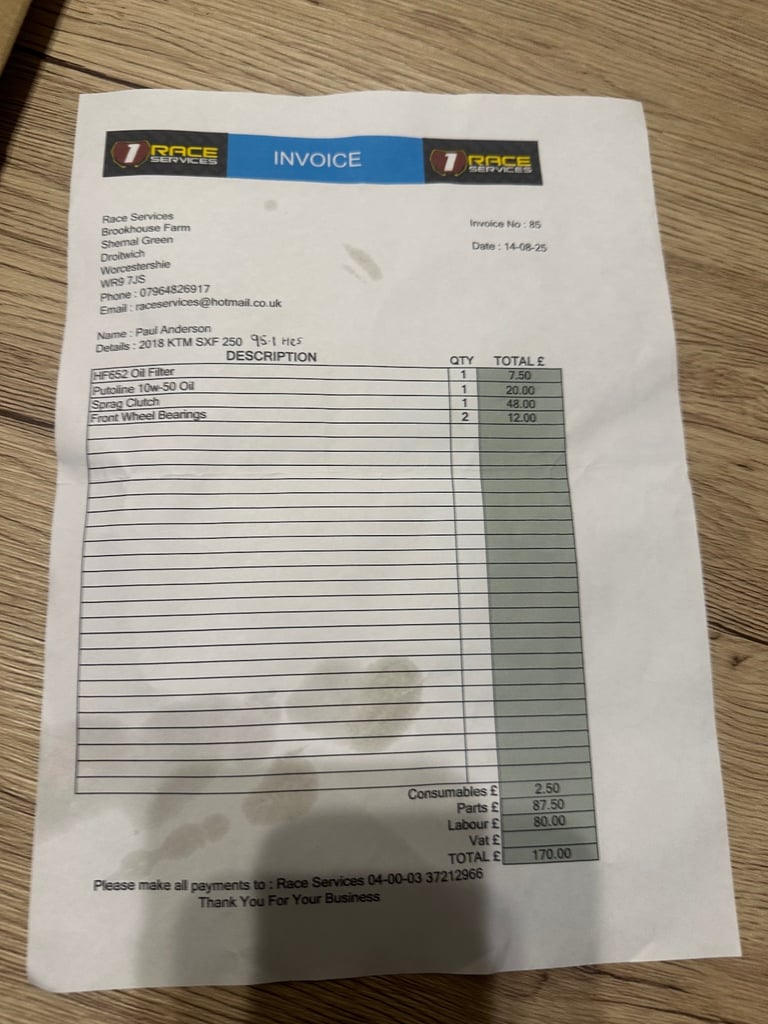 Mint KTM 250 SXF Engine Rebuild 12hrs ago!