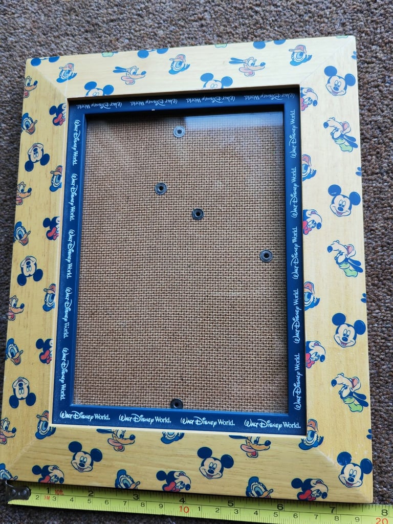 Walt Disney world picture frame and new small Disney stationery set 