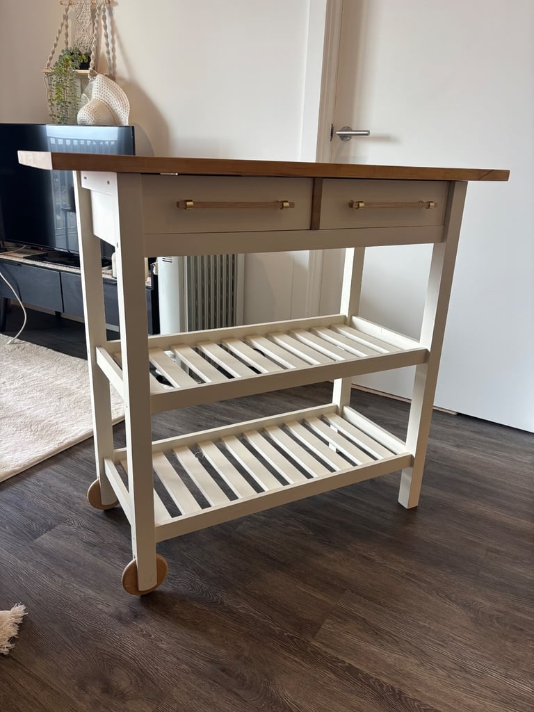image for Wooden kitchen Trolley, very good & strong condition