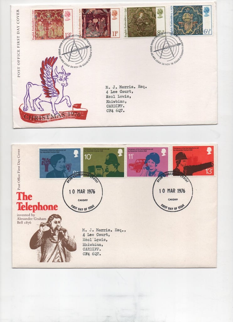 120 Wales first day covers