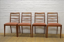 teak dining chairs McIntosh set of 4 danish design mid century 