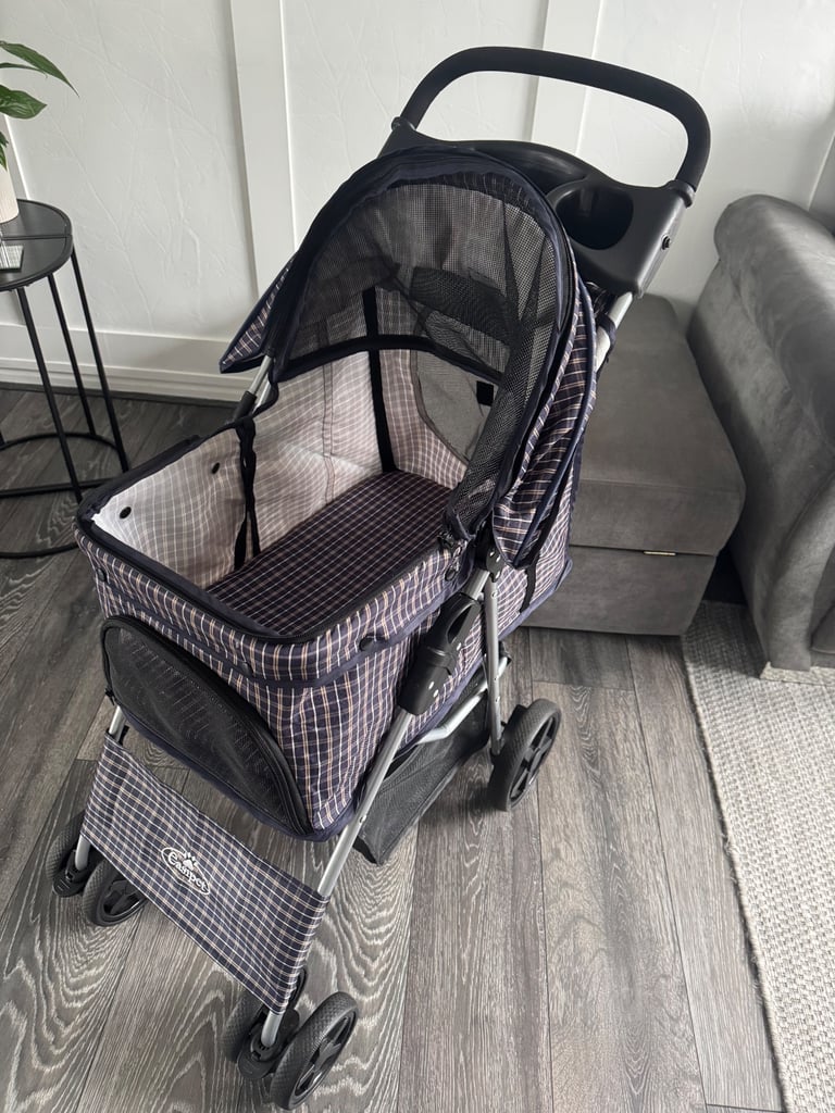 Dog Pram Compact Foldable Puppy Cat Buggy Manchester Stroller