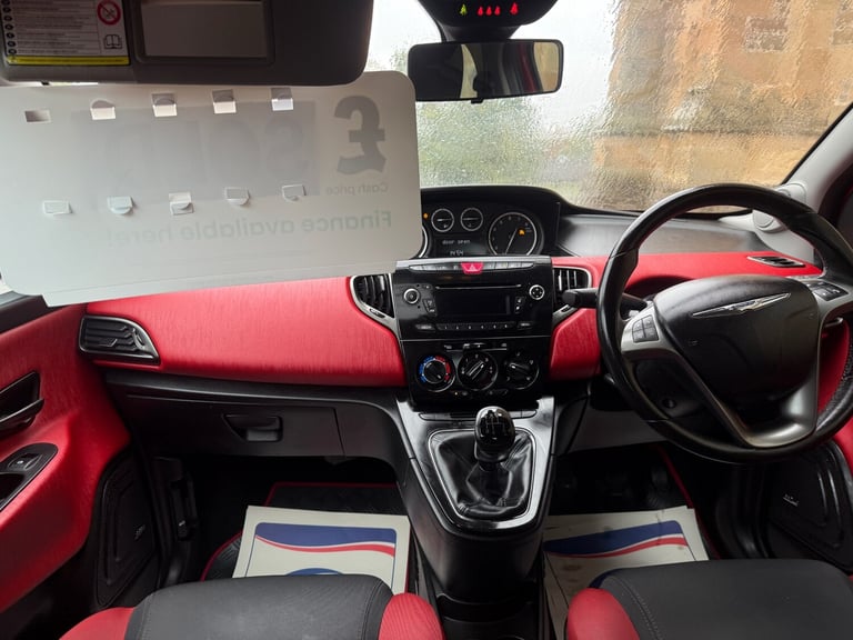 2012 Chrysler Ypsilon 1.2 Black and Red 5dr HATCHBACK Petrol Manual