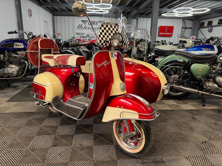 image for 1966 Vespa 150 Super Stunning Italian side car combination, px welcome 