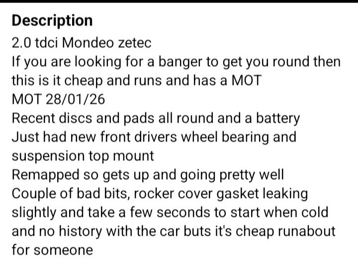 Ford, MONDEO, Hatchback, 2010, Manual, 1997 (cc), 5 doors