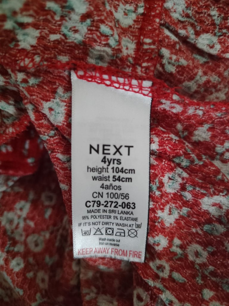 Girls skirt age 4, from next