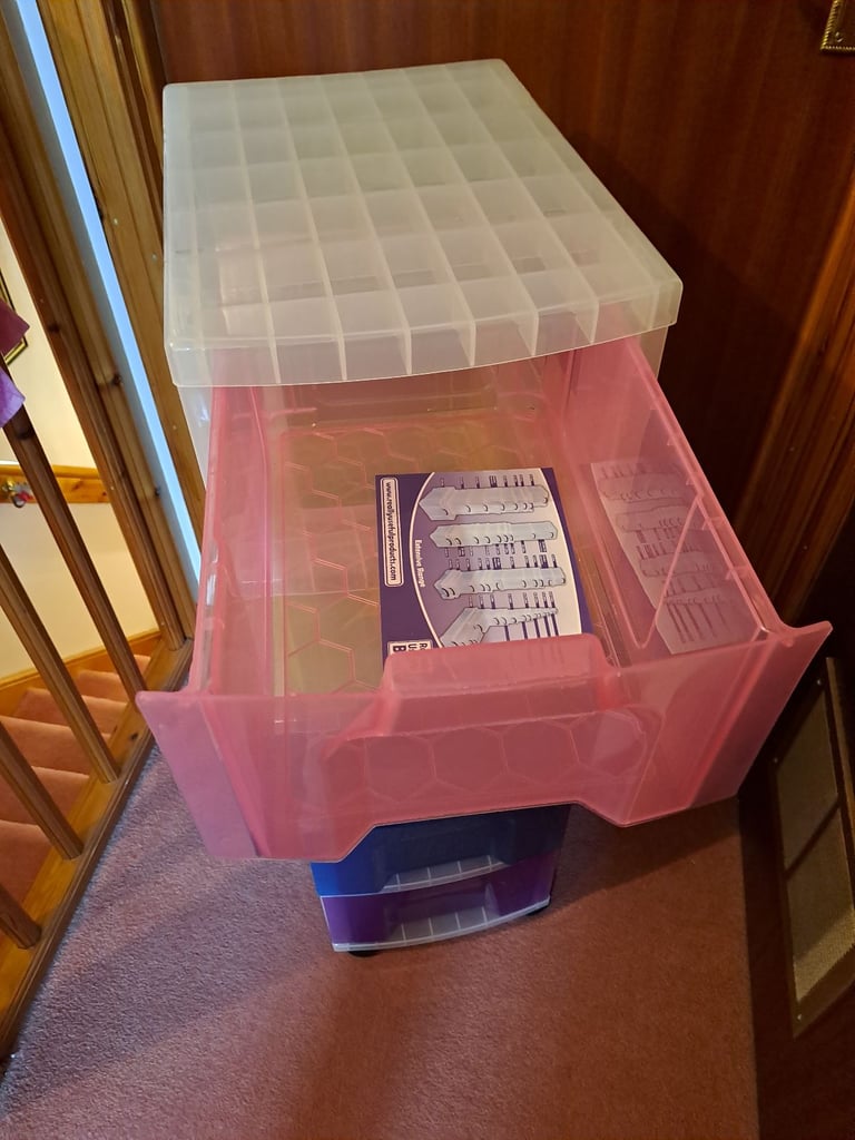 Large Plastic 5 Drawer Storage Unit on wheels - As new