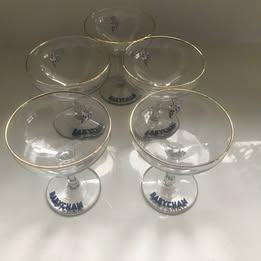 BABYCHAM CIRCULAR DRINKS GLASSES pls read ad