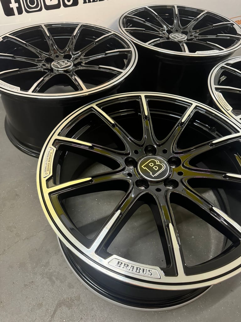 19" MERCEDES BRABUS REPLACEMENT ALLOY WHEELS C CLASS E CLASS S CLASS 