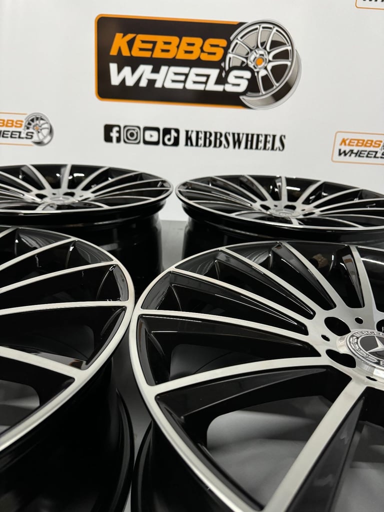 19" MERCEDES TURBINE TWIST REPLACEMENT STYLE ALLOY WHEELS C CLASS E CLASS S CLASS CLA A CLASS