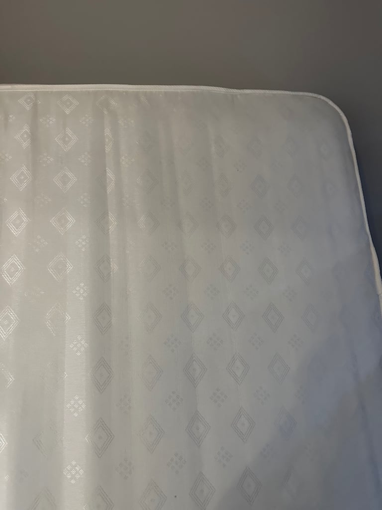 Double bed metal frame matching head board and foot board 