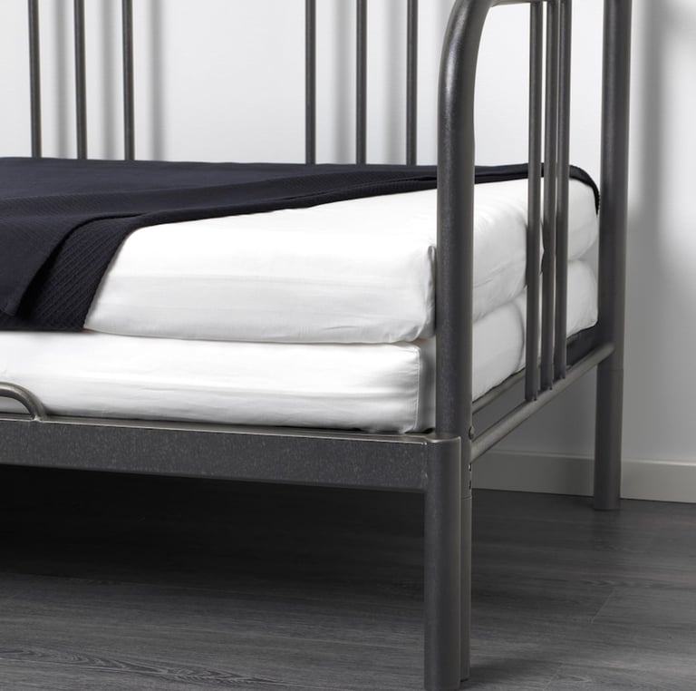 IKEA FYRESDAL Daybed w/ 2 Firm Mattresses – Converts to Double Bed, Space-Saving & Stylish