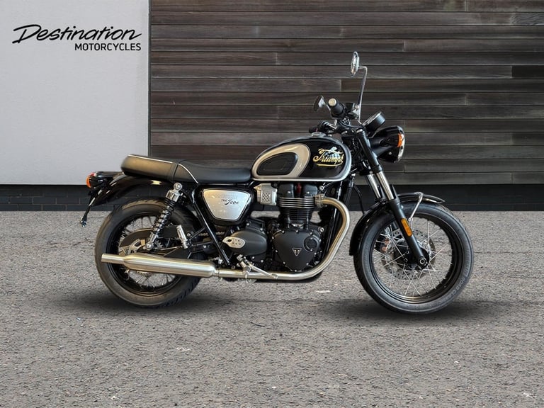 image for 2025 Triumph Bonneville T100 ICON EDITION Petrol black 5 Speed