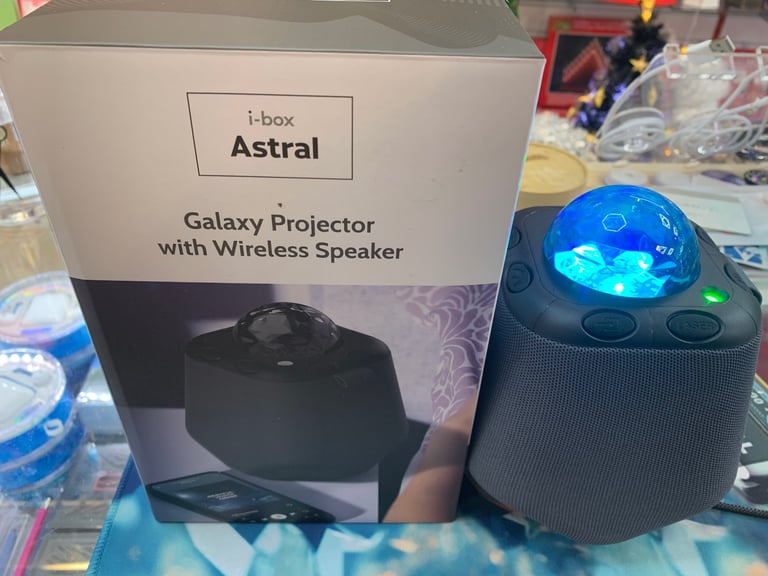 Galaxy projector with wireless speaker 