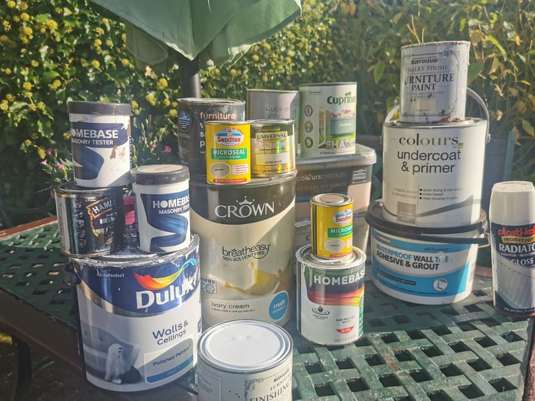image for Selection of house and garden paint. 