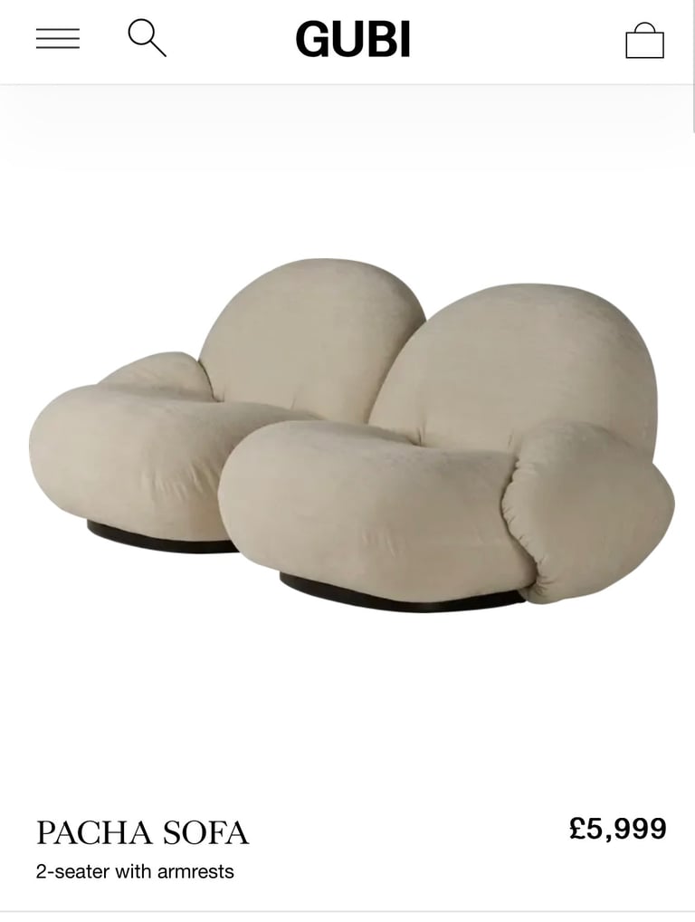 Gubi Patcha sofa RPI £4999