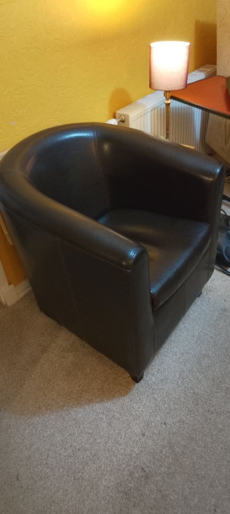 image for Leather tub chair