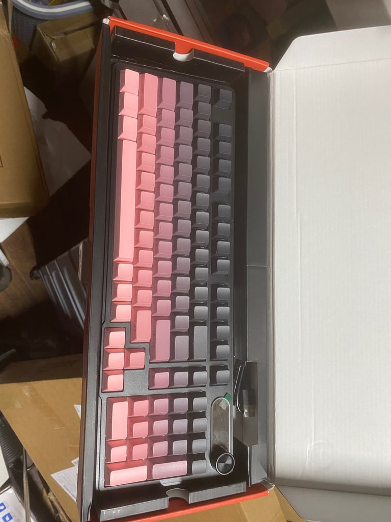 Wireless Gaming Keyboard,Tri-mode Mechanical Keyboard Wireless with Control