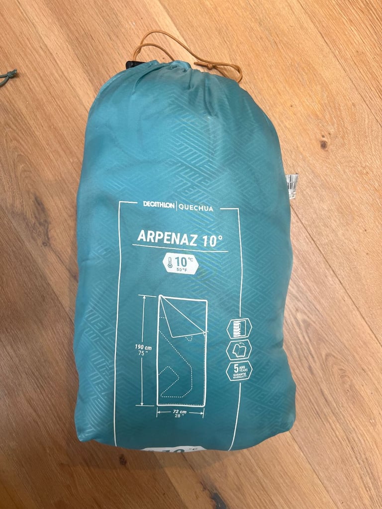 QUECHUA CAMPING SLEEPING BAG - ARPENAZ 10° (x2)